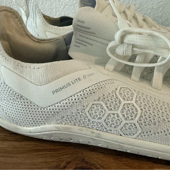 VivoBarefoot- Women’s White Lite Knit Sneakers- Size 8 - Picture 4 of 7
